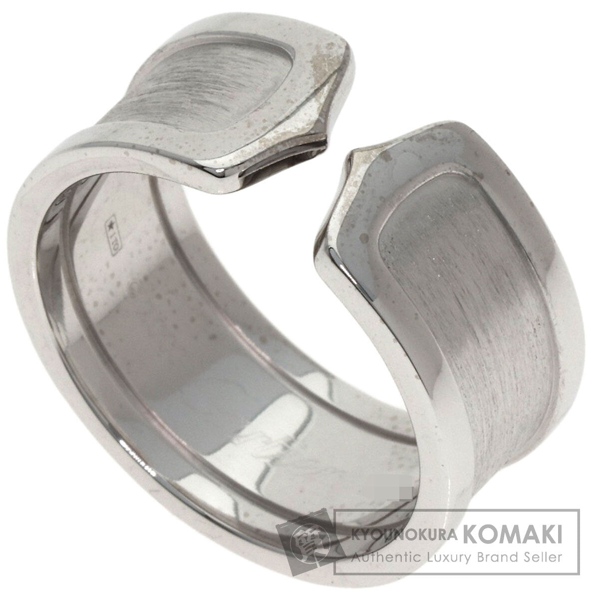 カルティエ C2リング LM #60 リング・指輪 K18ホワイトゴールド レディース 【中古】【CARTIER】