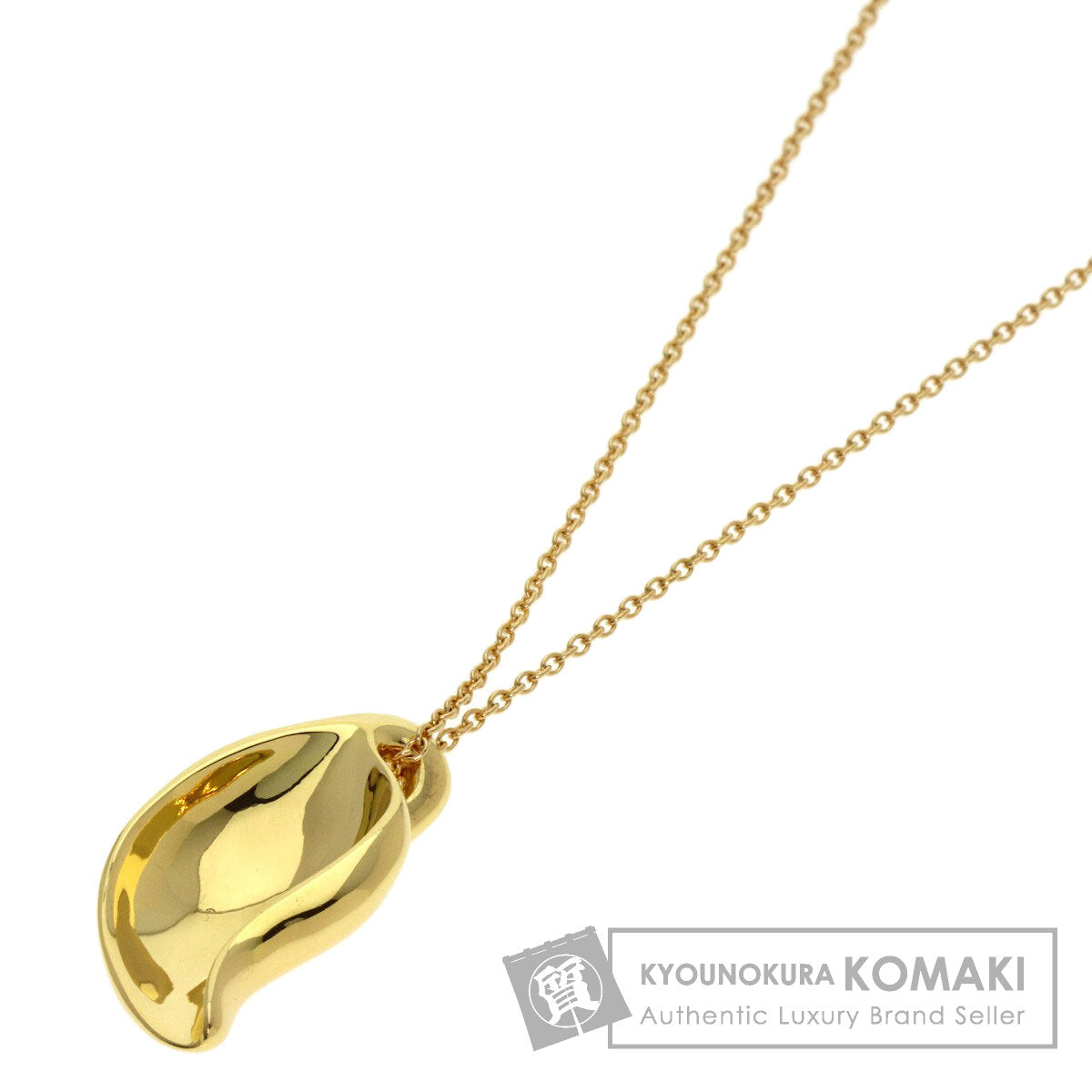 ティファニー リーフ エルサペレッティ ネックレス K18イエローゴールド レディース 【中古】【TIFFANY&Co.】