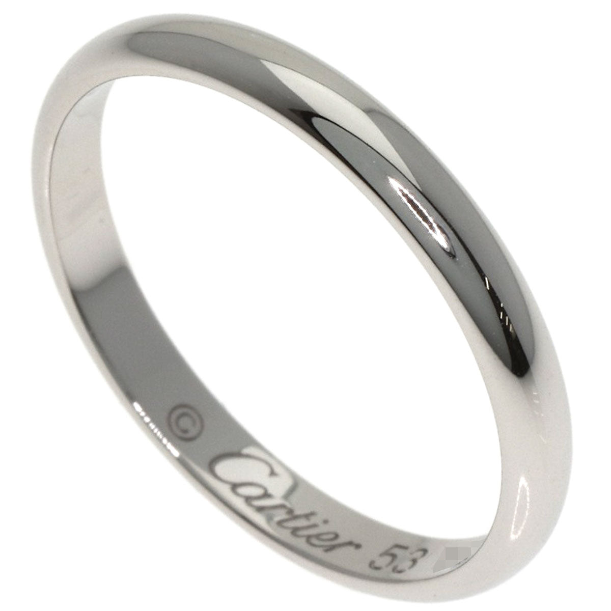CARTIER Wedding ring # 53 Ring Platinum PT950 Ladies [Used]