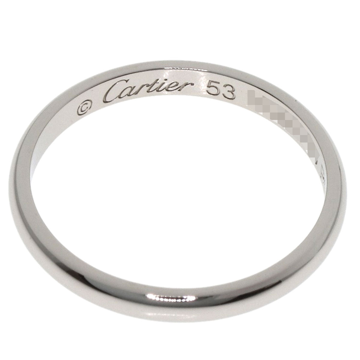 CARTIER Wedding ring # 53 Ring Platinum PT950 Ladies [Used]
