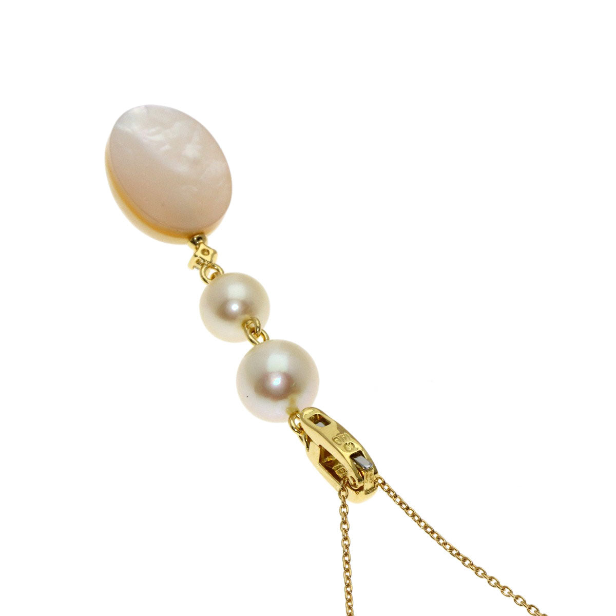 TASAKI Mabe Pearl Pearl Necklace K18 Yellow Gold Ladies [Used]