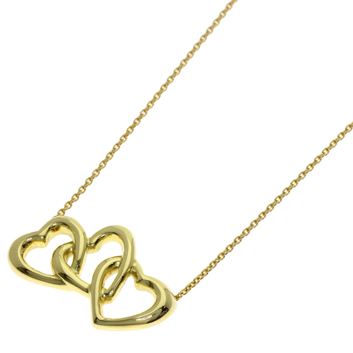 TIFFANY&Co. Three heart Necklace K18 Yellow Gold Ladies [Used]
