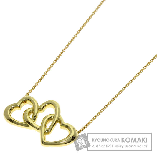 TIFFANY&Co. Three heart Necklace K18 Yellow Gold Ladies [Used]