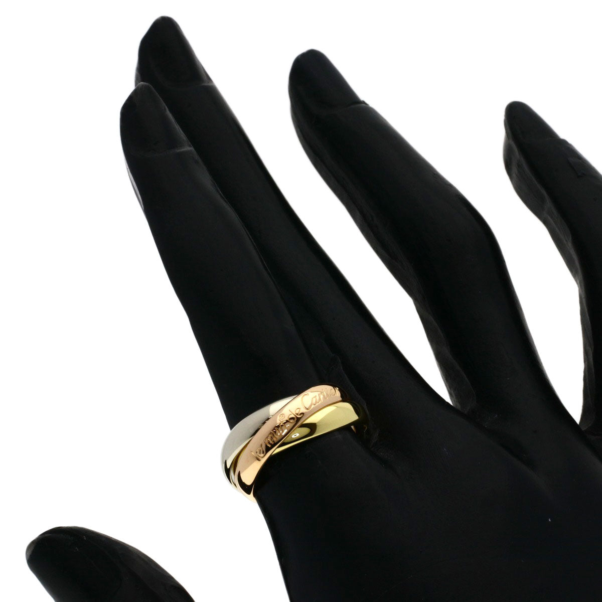 CARTIER Trinity #50 Ring K18 Yellow Gold K18 White GoldLadies [Used]
