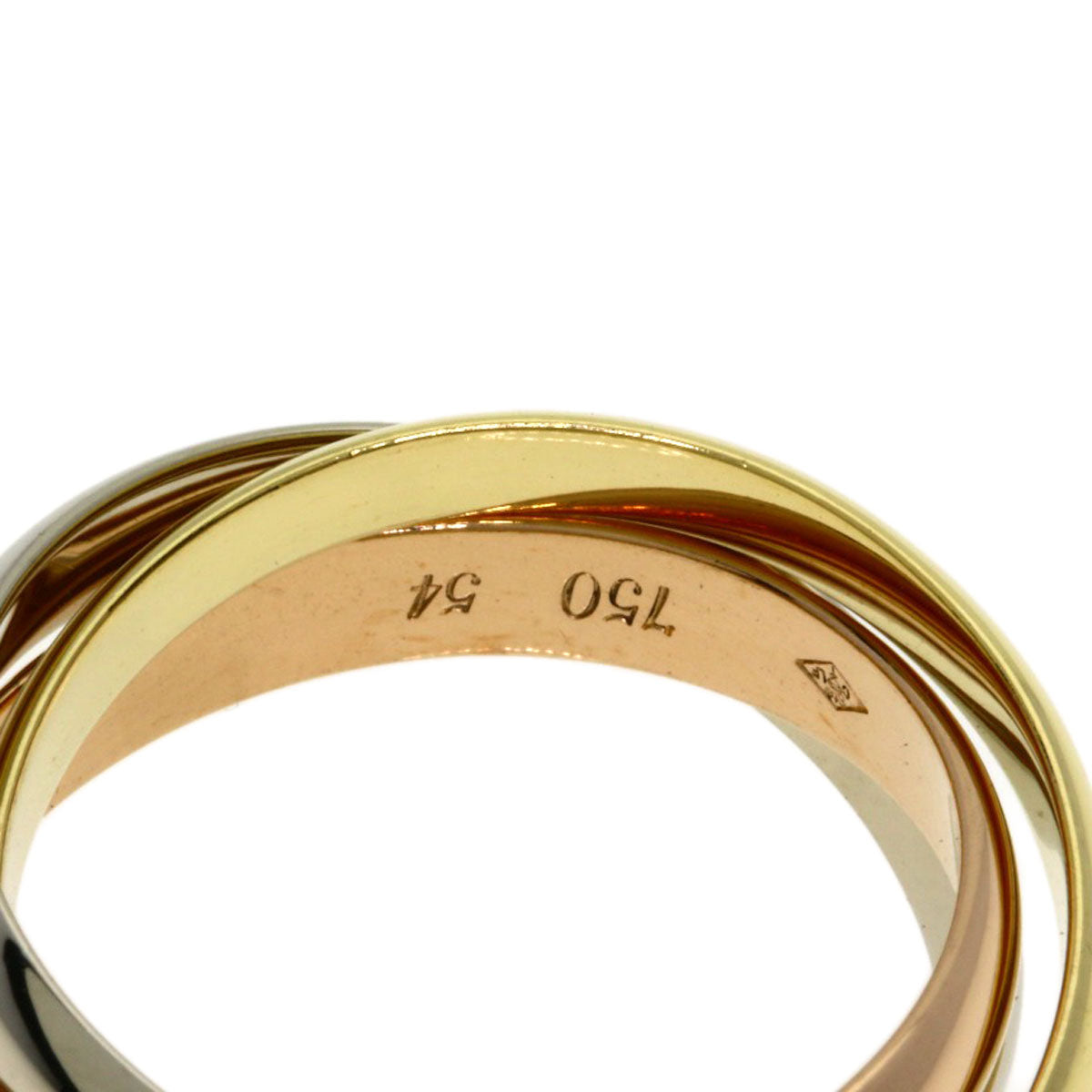 CARTIER Trinity #54 Ring K18 Yellow Gold K18 White GoldLadies [Used]