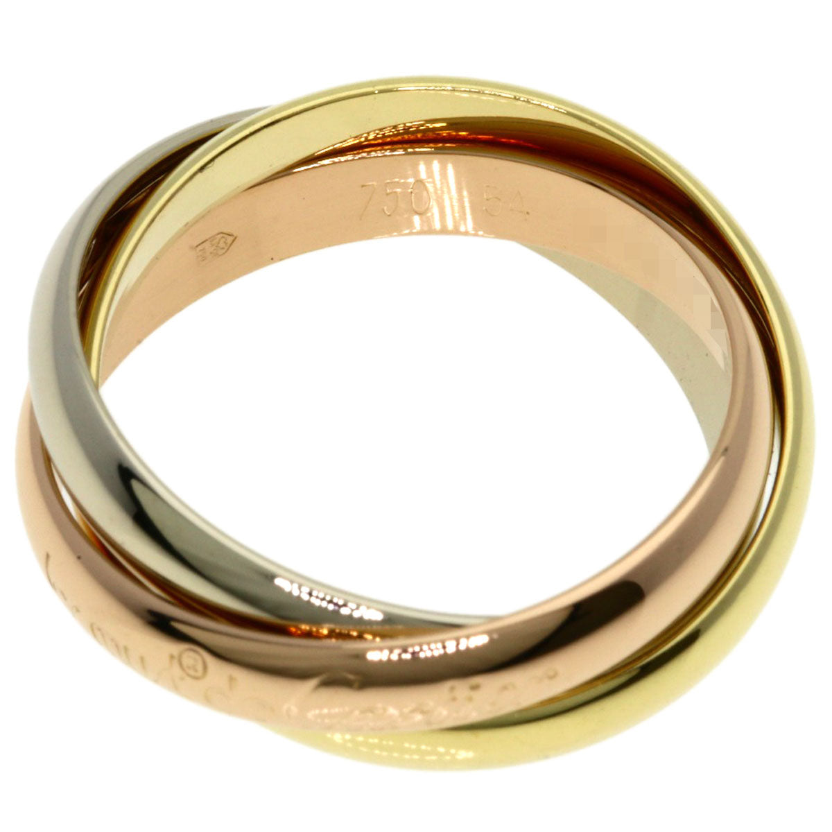 CARTIER Trinity #54 Ring K18 Yellow Gold K18 White GoldLadies [Used]