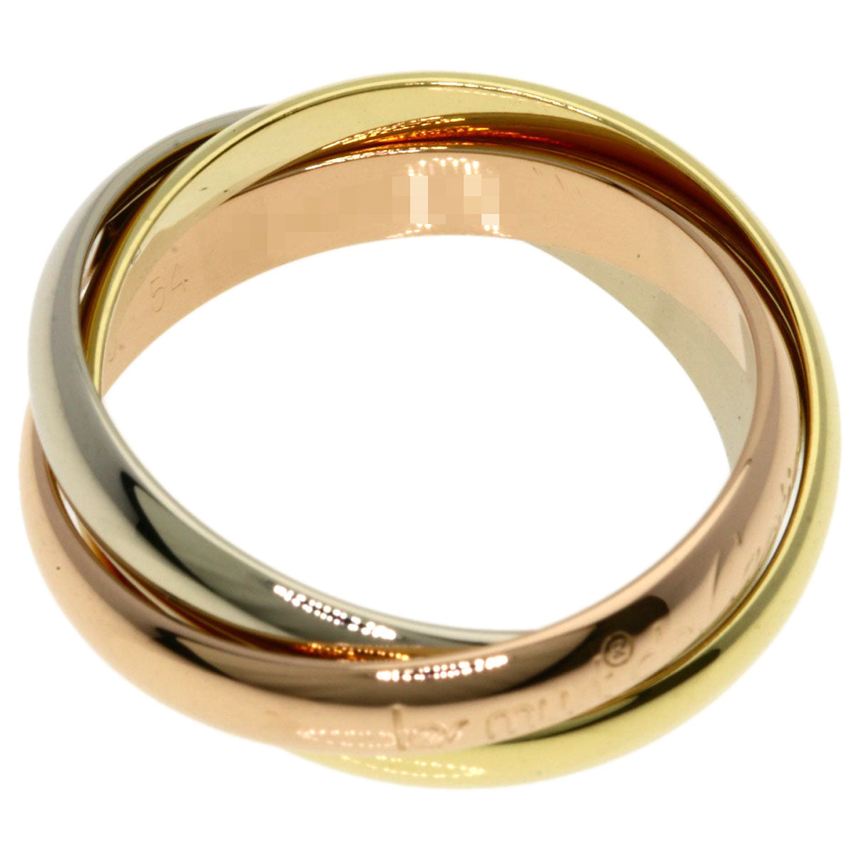 CARTIER Trinity #54 Ring K18 Yellow Gold K18 White GoldLadies [Used]