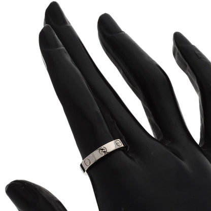 CARTIER Mini love ring #53 Ring K18 White Gold Ladies [Used]