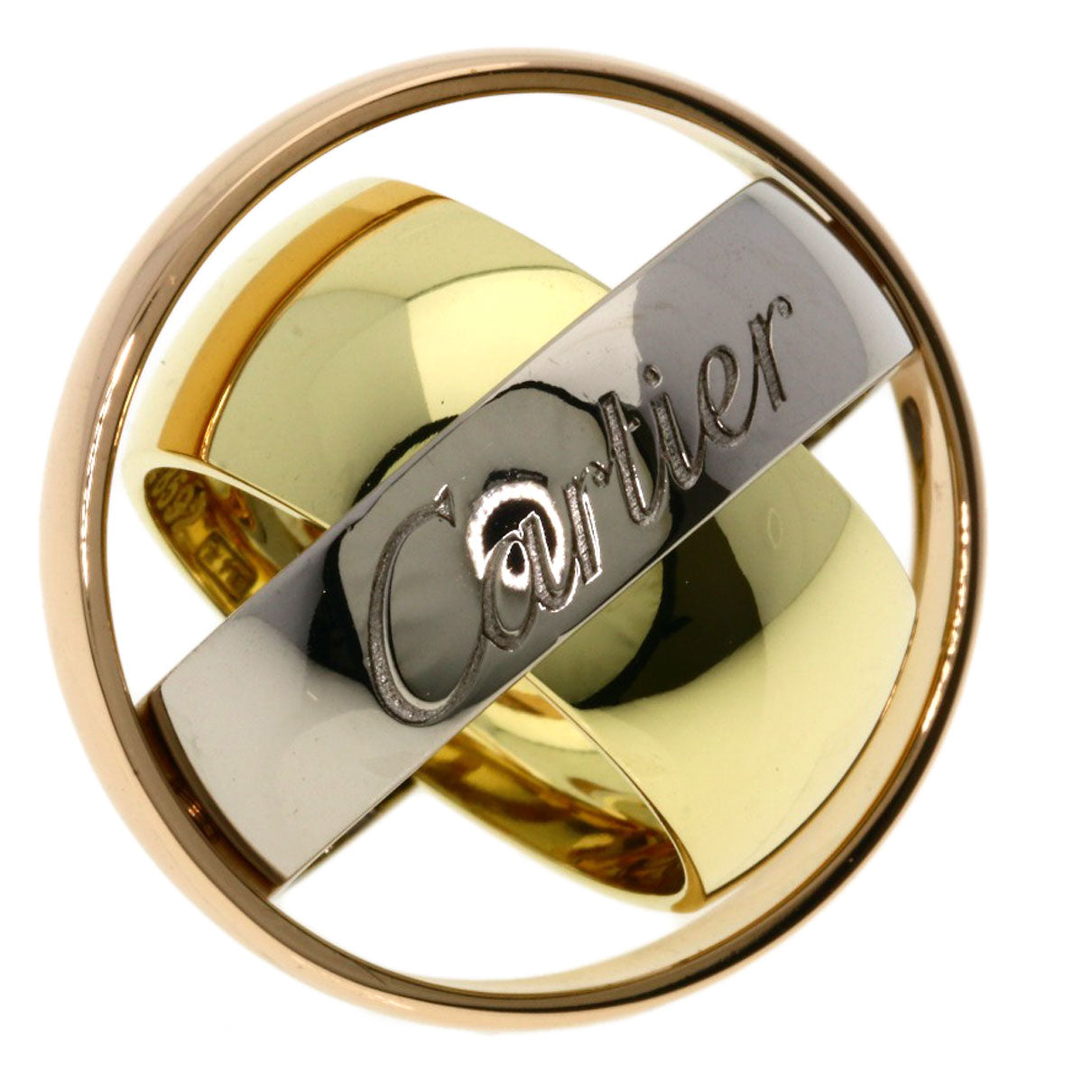 CARTIER Trinity Must Essence #51 Ring K18 Yellow Gold K18 White GoldLadies [Used]