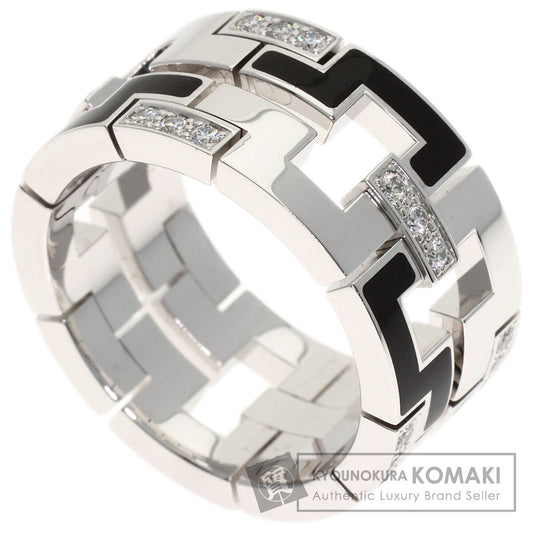CARTIER Dragon Padlock Diamond #57 Ring K18 White Gold Ladies [Used]