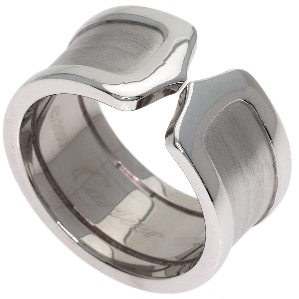 CARTIER C2 ring LM # 54 Ring K18 White Gold Ladies [Used]