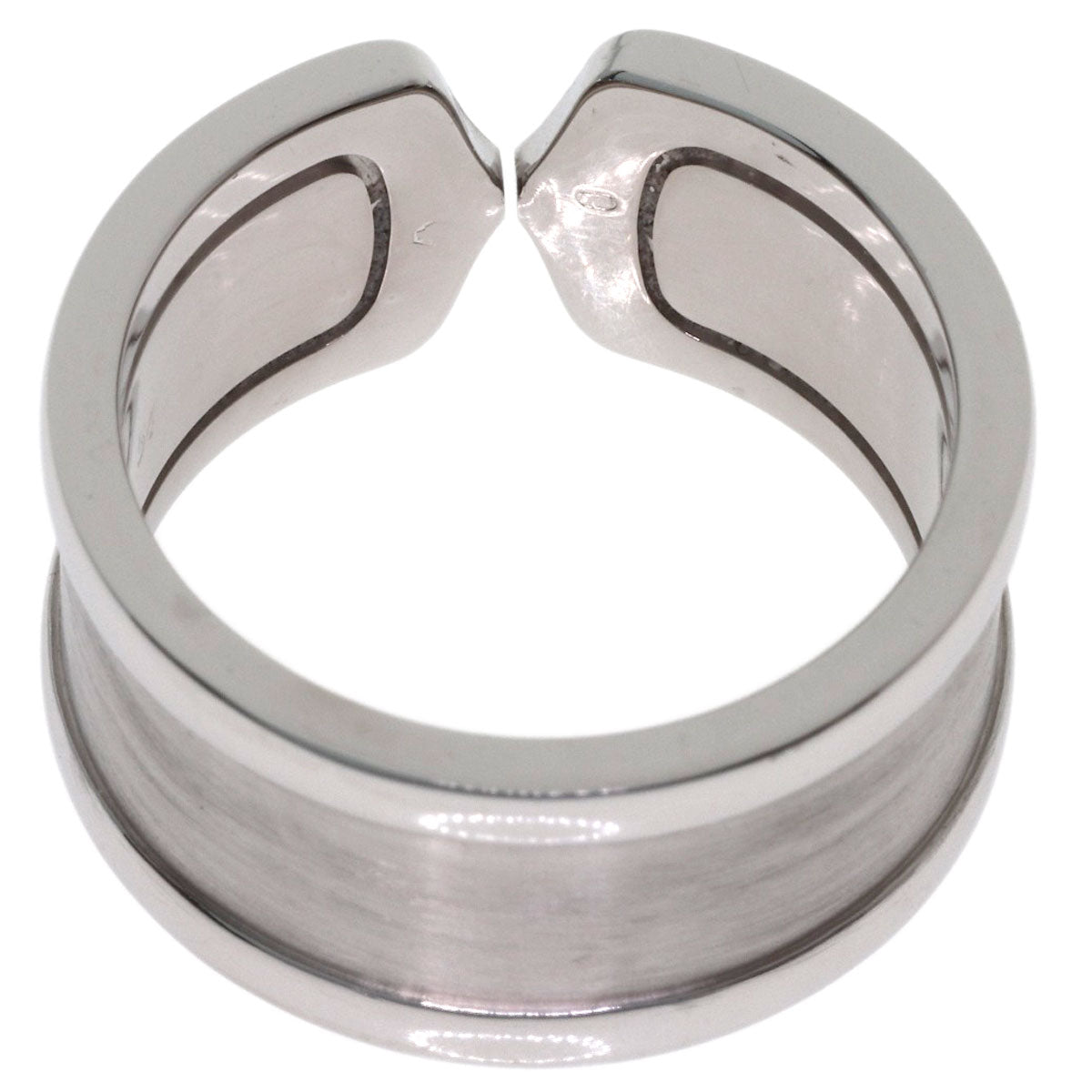 CARTIER C2 ring LM # 54 Ring K18 White Gold Ladies [Used]