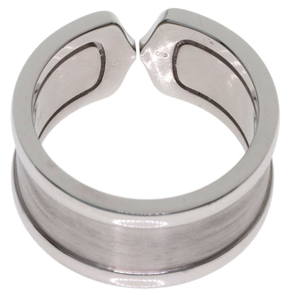 CARTIER C2 ring LM # 54 Ring K18 White Gold Ladies [Used]