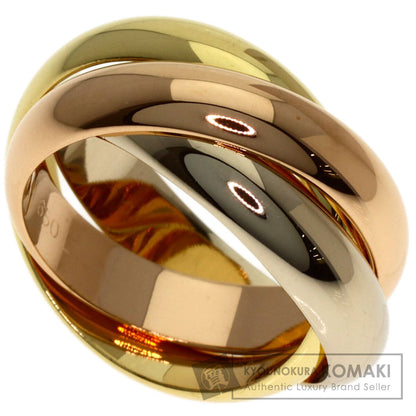 CARTIER Trinity MM #50 Ring K18 Yellow Gold K18 White GoldLadies [Used]