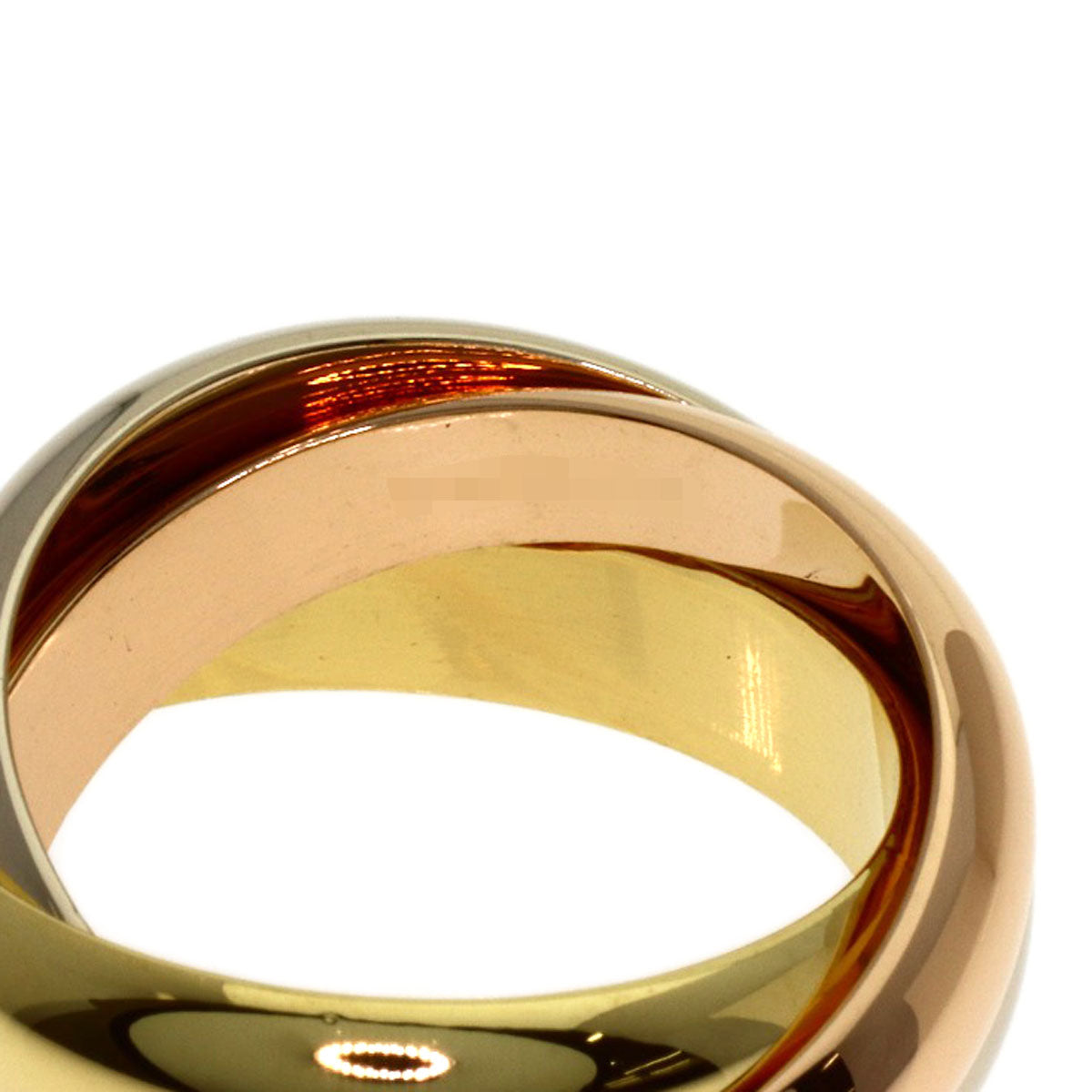 CARTIER Trinity MM #50 Ring K18 Yellow Gold K18 White GoldLadies [Used]