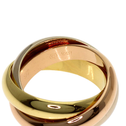 CARTIER Trinity MM #50 Ring K18 Yellow Gold K18 White GoldLadies [Used]