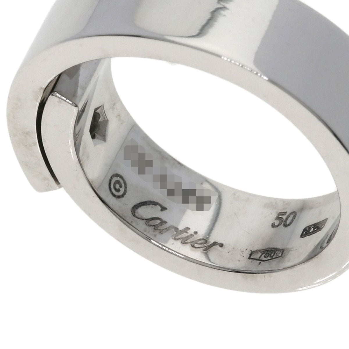 CARTIER Anniversary Diamond # 50 Ring K18 White Gold Ladies [Used]