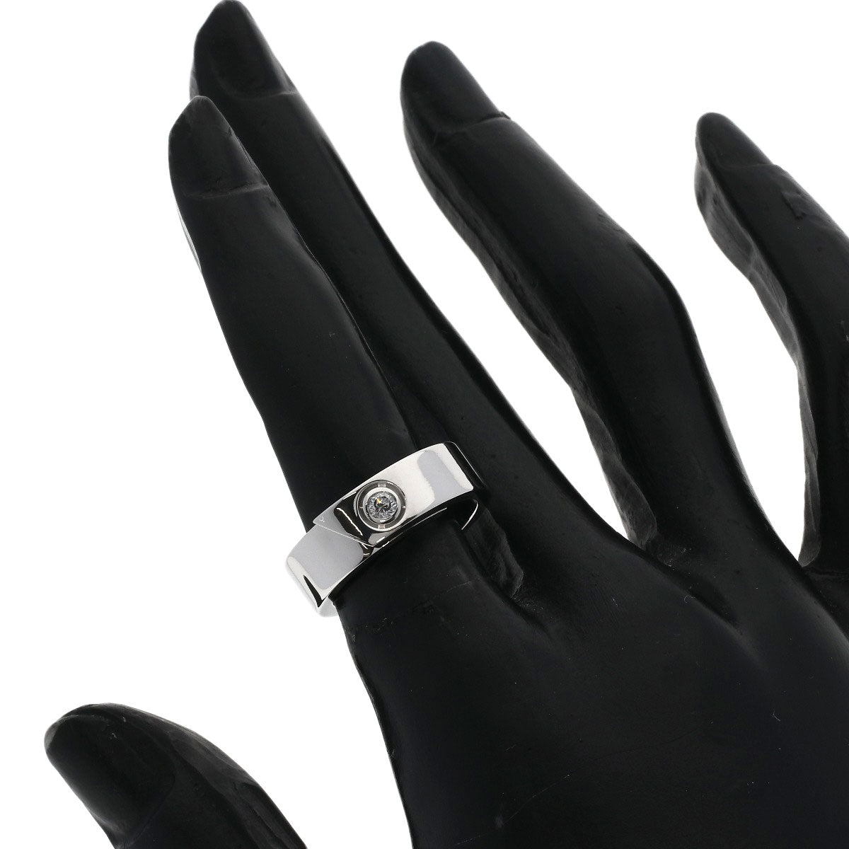 CARTIER Anniversary Diamond # 50 Ring K18 White Gold Ladies [Used]