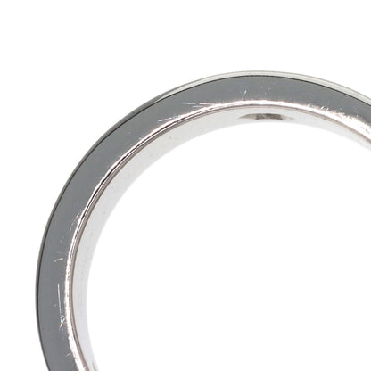 CARTIER love ring half diamond # 51 Ring K18 White Gold Ladies [Used]