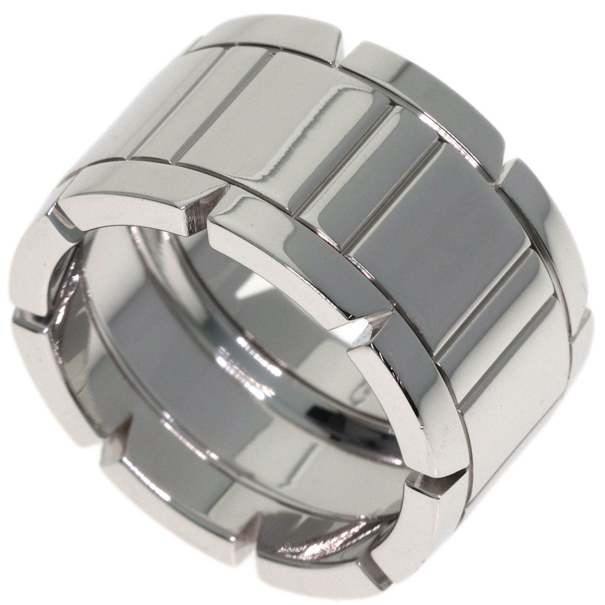 CARTIER Tank Française LM #51 Ring K18 White Gold Ladies [Used]