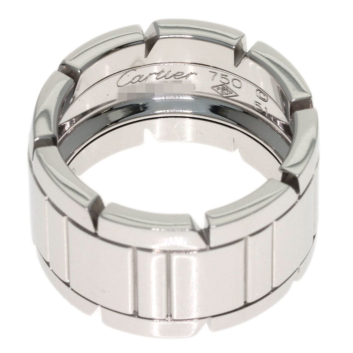 CARTIER Tank Française LM #51 Ring K18 White Gold Ladies [Used]