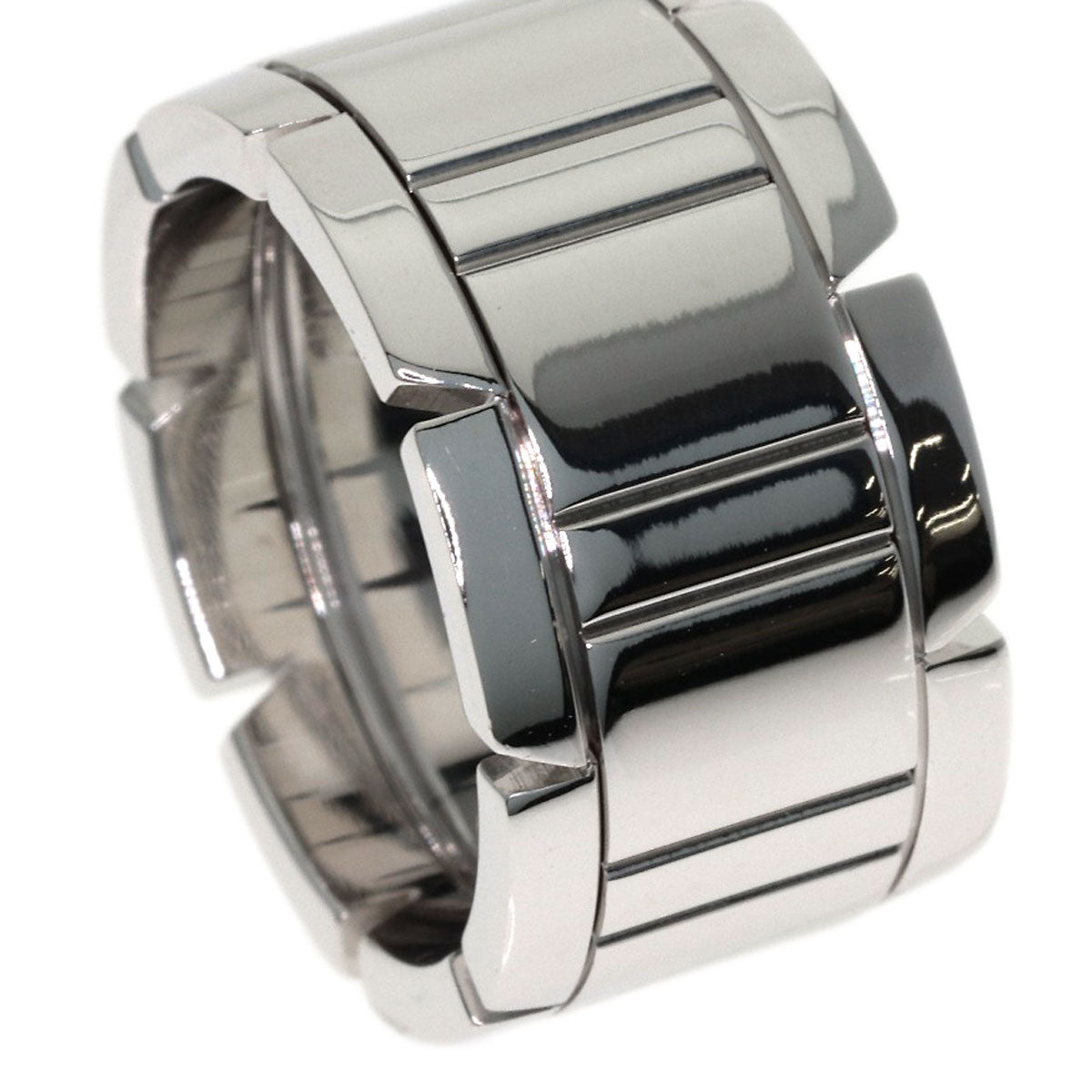 CARTIER Tank Française LM #51 Ring K18 White Gold Ladies [Used]