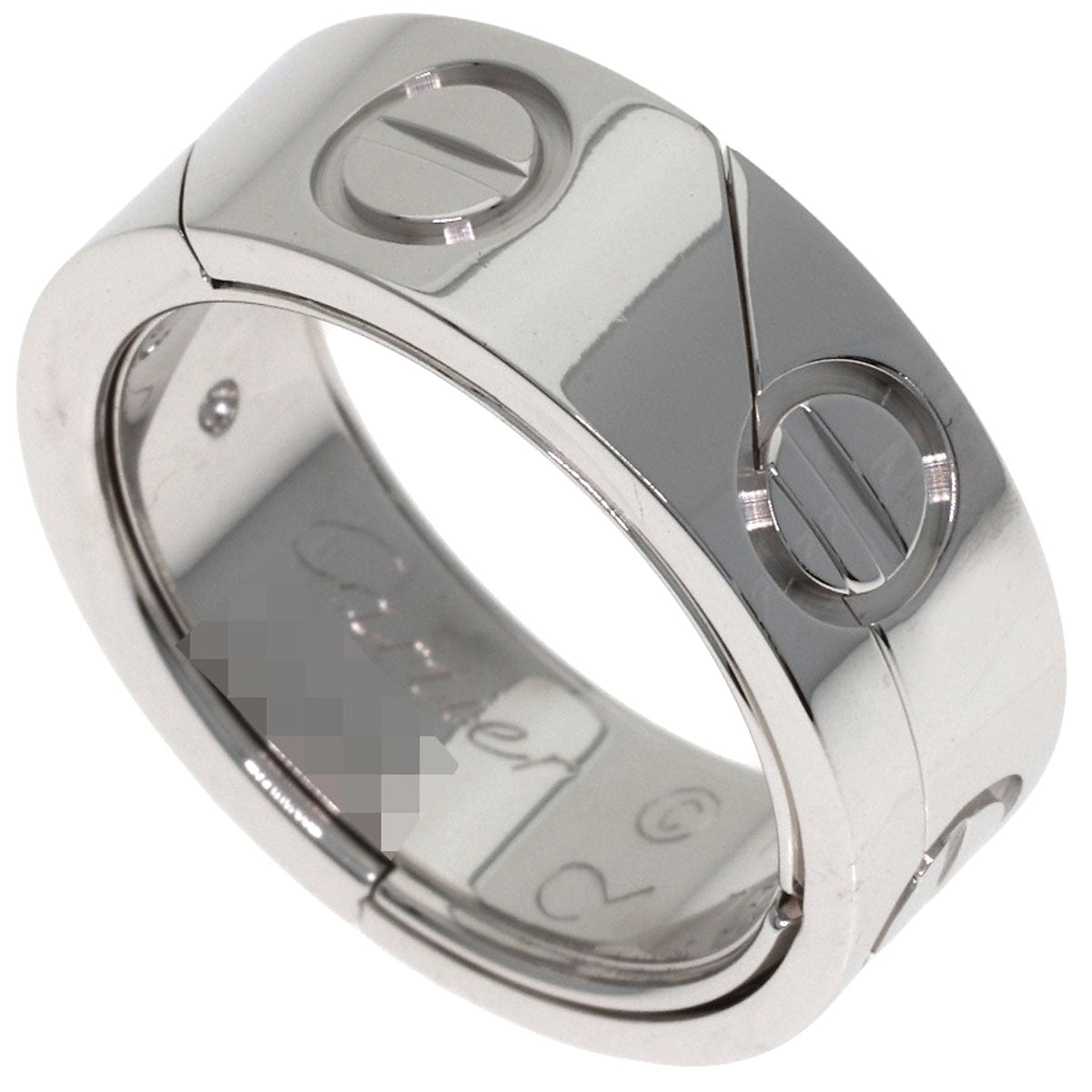 CARTIER Astro love ring #50 Ring K18 White Gold Ladies [Used]