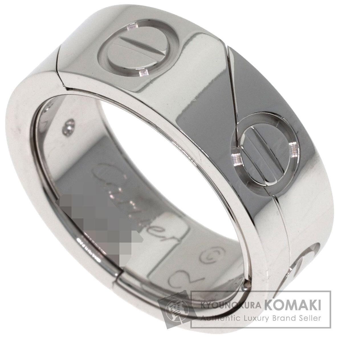CARTIER Astro love ring #50 Ring K18 White Gold Ladies [Used]