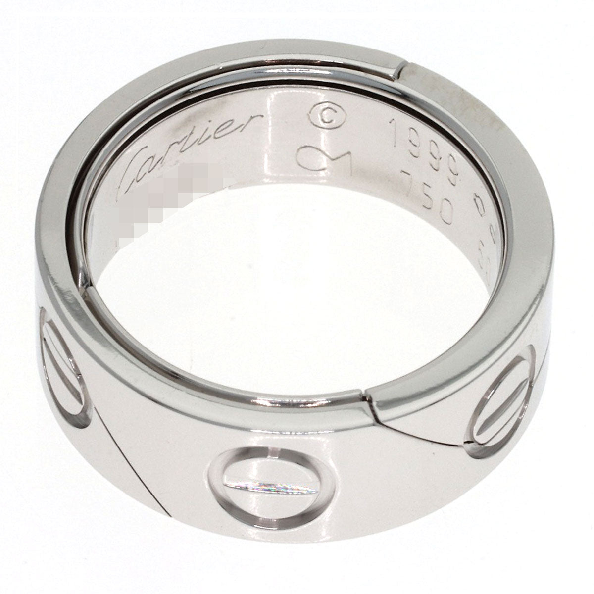 CARTIER Astro love ring #50 Ring K18 White Gold Ladies [Used]
