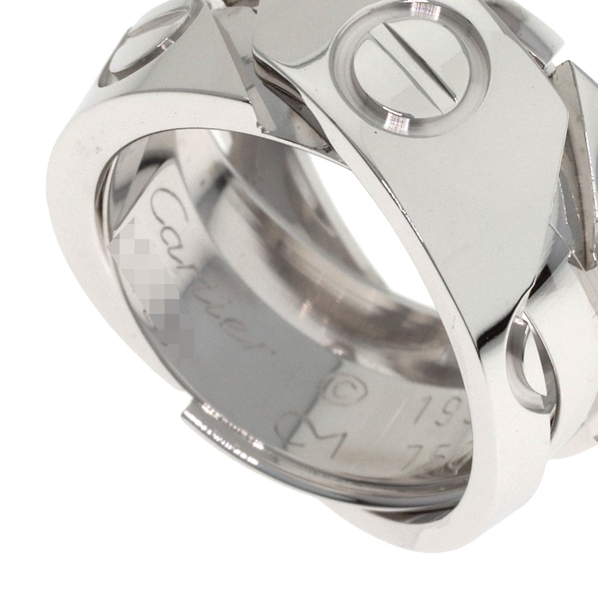 CARTIER Astro love ring #50 Ring K18 White Gold Ladies [Used]