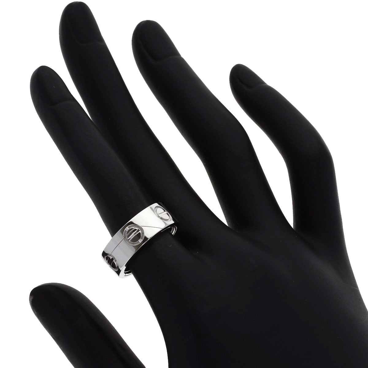 CARTIER Astro love ring #50 Ring K18 White Gold Ladies [Used]
