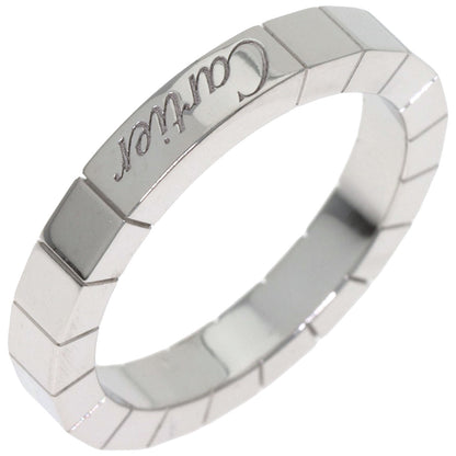 CARTIER Laniere # 51 Ring K18 White Gold Ladies [Used]