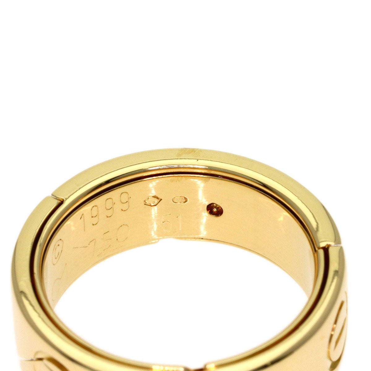 CARTIER Astro love ring # 51 Ring K18 Yellow Gold Ladies [Used]