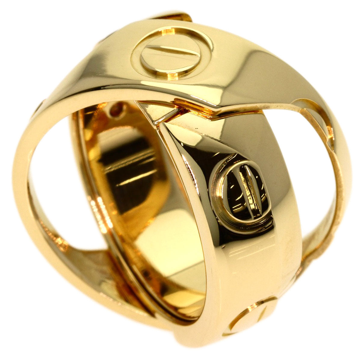 CARTIER Astro love ring # 51 Ring K18 Yellow Gold Ladies [Used]