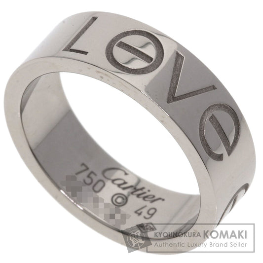 CARTIER Love Ring 2006 Christmas Limited Edition #49 Ring K18 White Gold Ladies [Used]