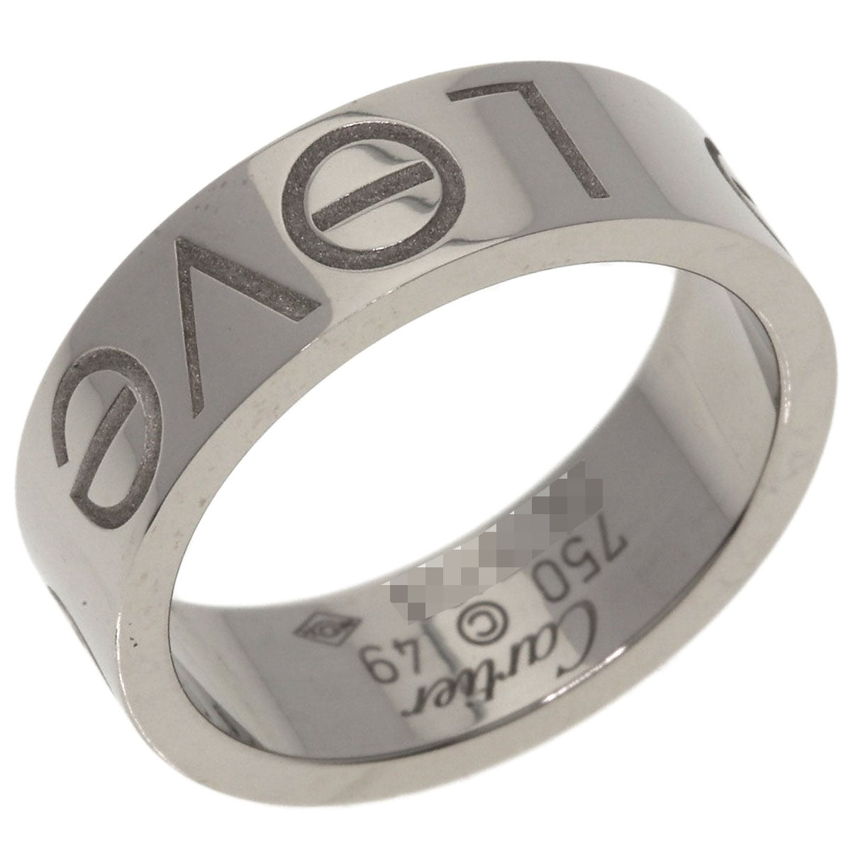 CARTIER Love Ring 2006 Christmas Limited Edition #49 Ring K18 White Gold Ladies [Used]