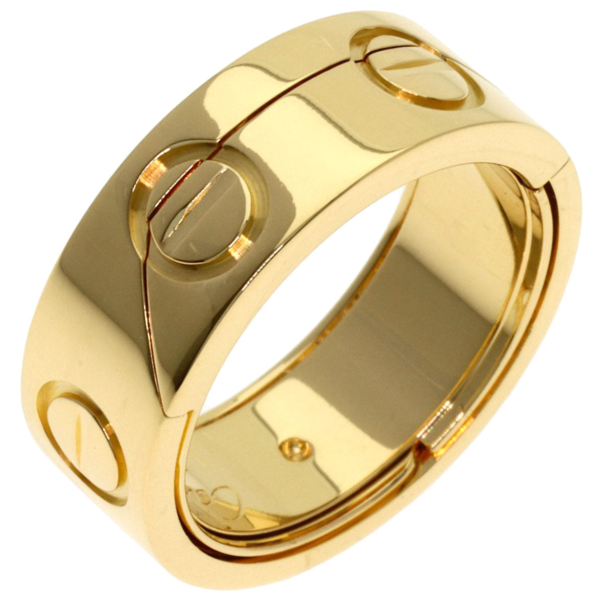 CARTIER Astro love ring # 50 Ring K18 Yellow Gold Ladies [Used]