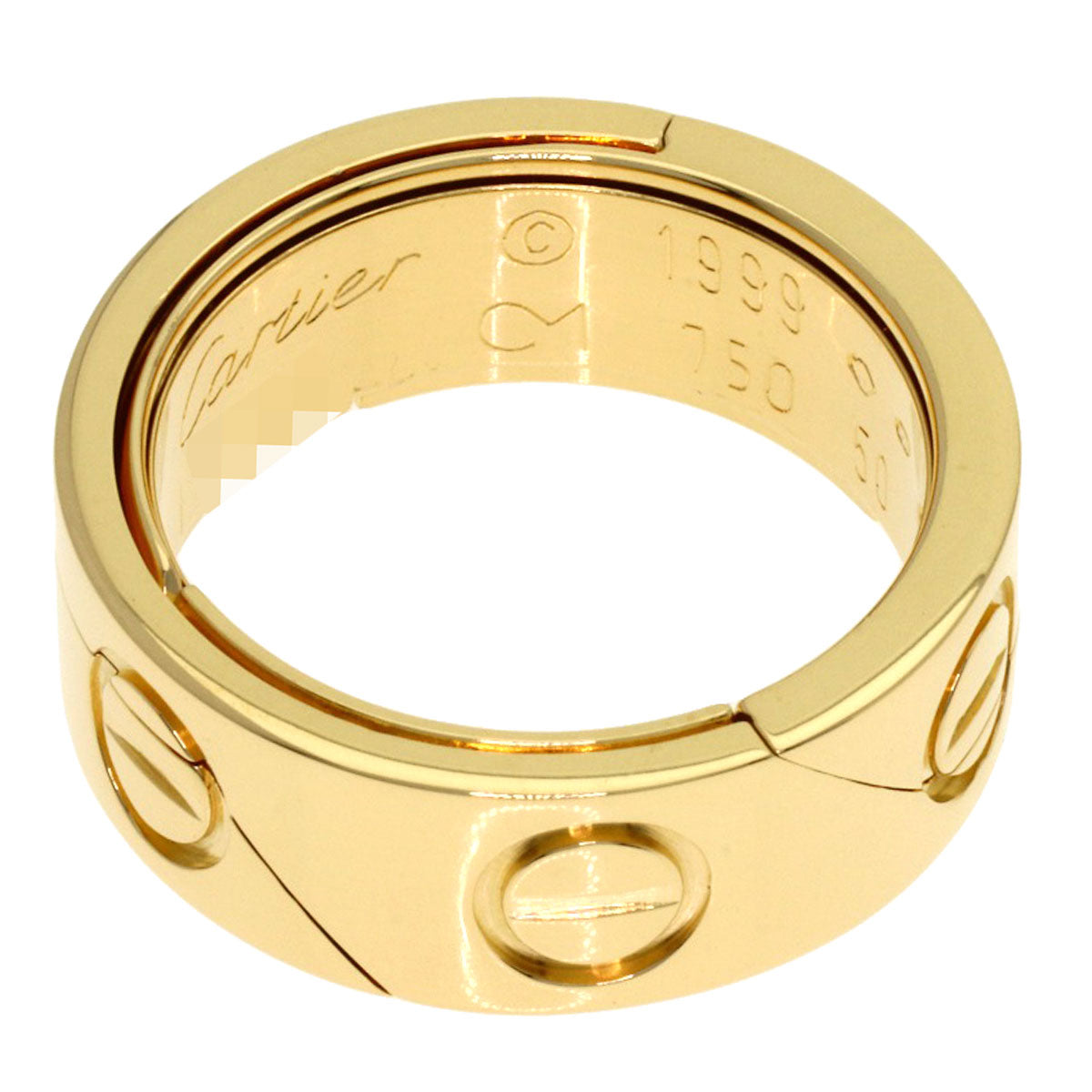 CARTIER Astro love ring # 50 Ring K18 Yellow Gold Ladies [Used]