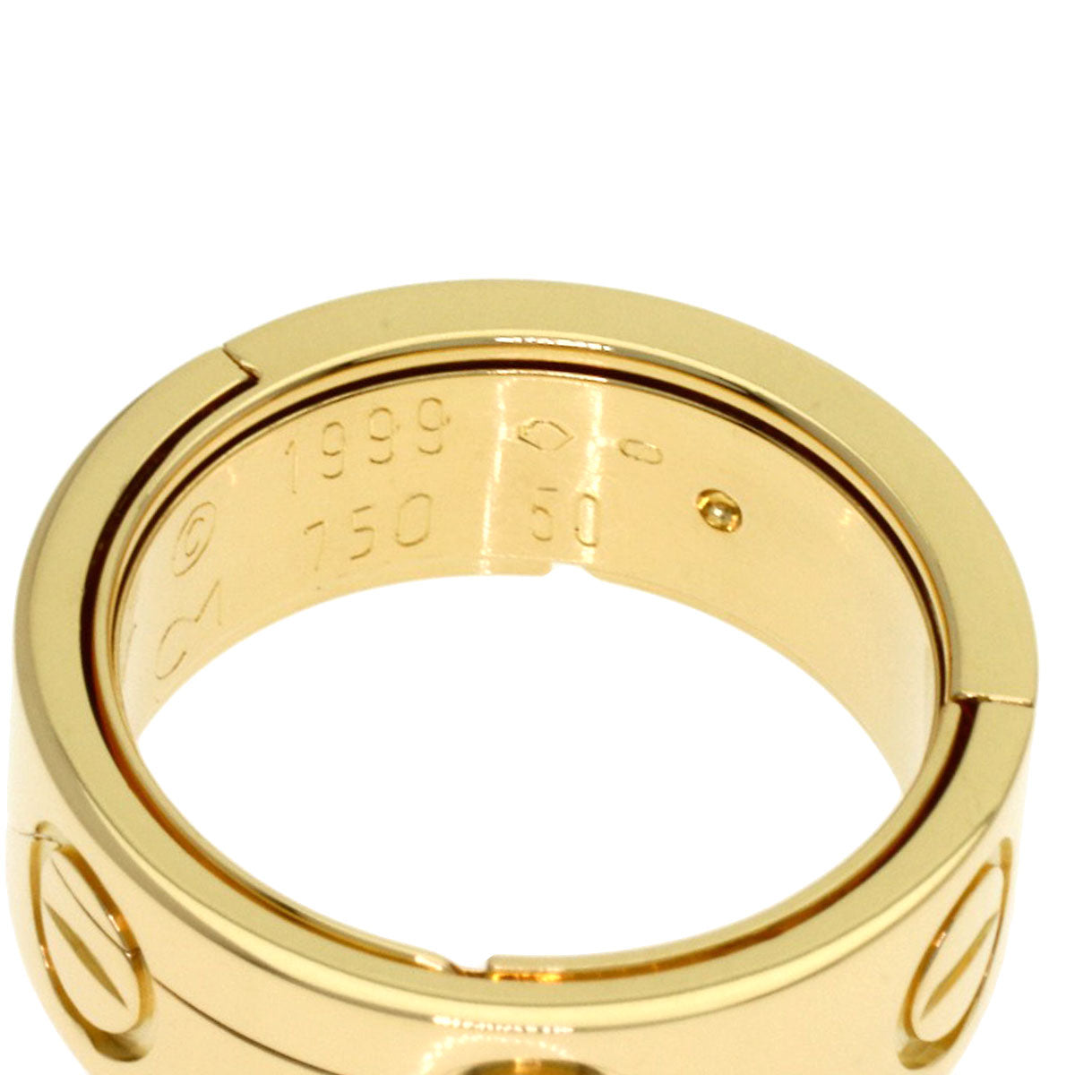 CARTIER Astro love ring # 50 Ring K18 Yellow Gold Ladies [Used]
