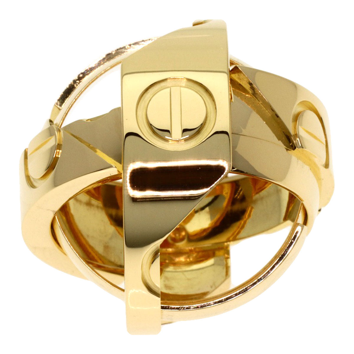 CARTIER Astro love ring # 50 Ring K18 Yellow Gold Ladies [Used]