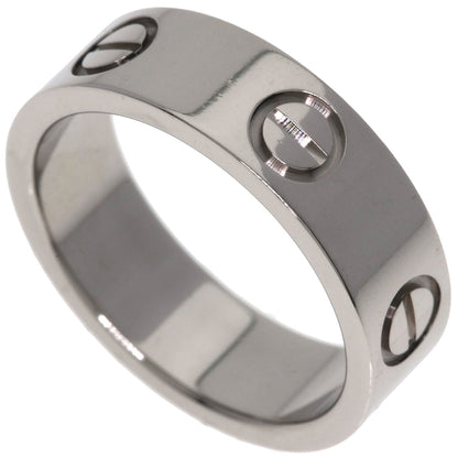 CARTIER love ring #50 Ring K18 White Gold Ladies [Used]