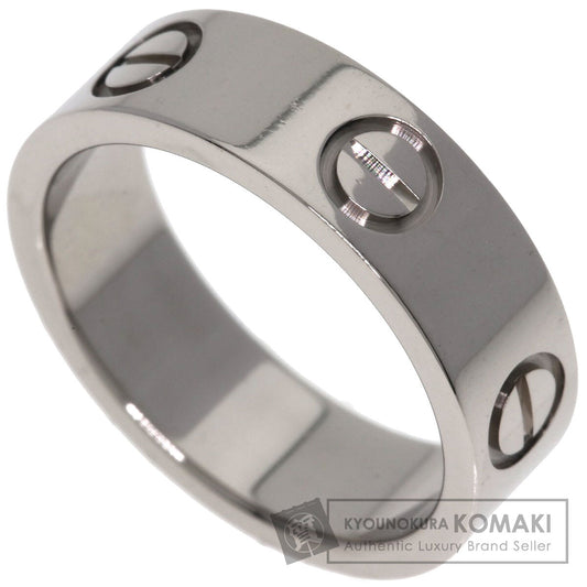 CARTIER love ring #50 Ring K18 White Gold Ladies [Used]