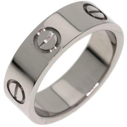 CARTIER love ring #50 Ring K18 White Gold Ladies [Used]
