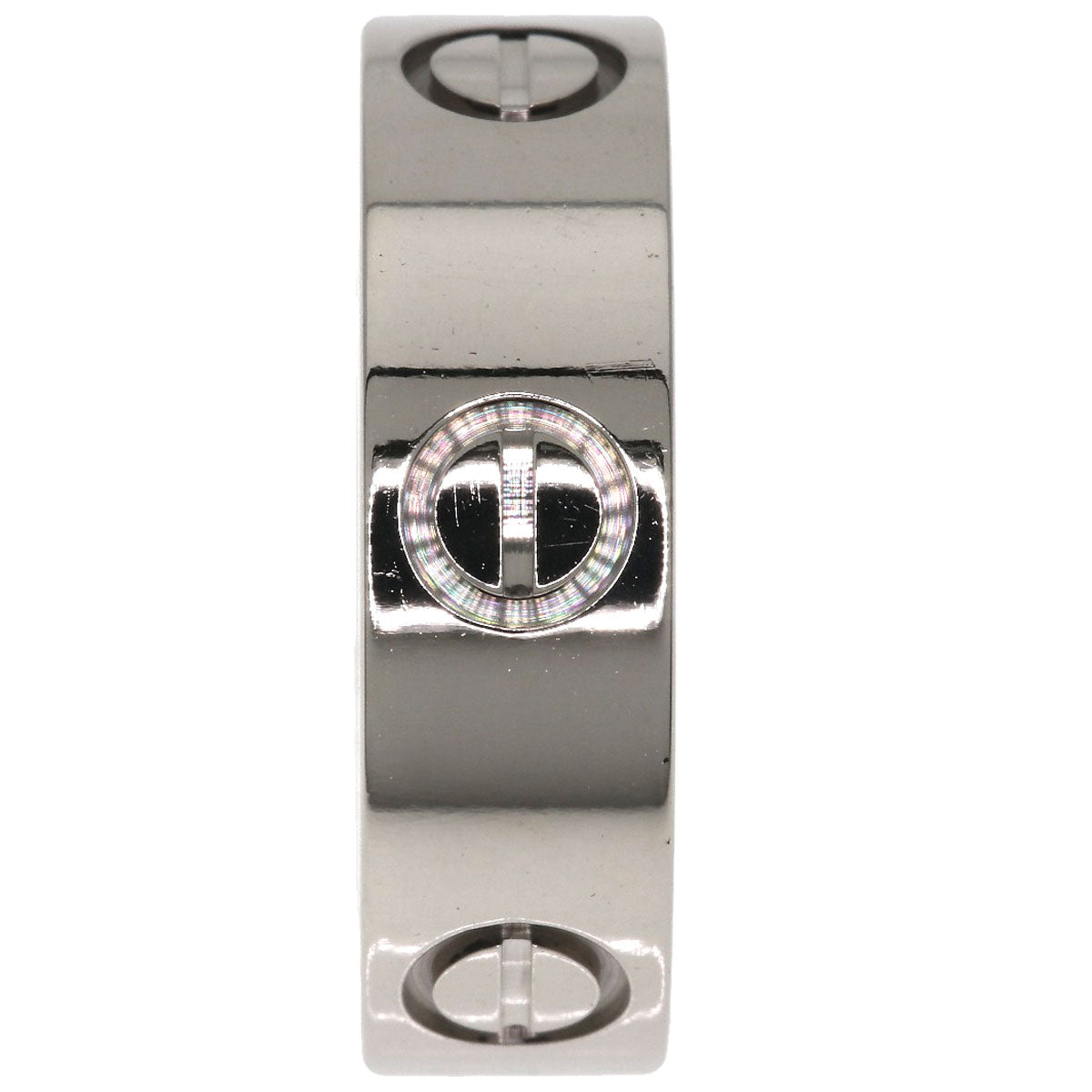 CARTIER love ring #50 Ring K18 White Gold Ladies [Used]