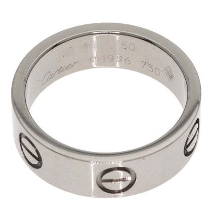CARTIER love ring #50 Ring K18 White Gold Ladies [Used]