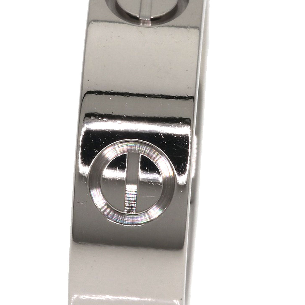 CARTIER love ring #50 Ring K18 White Gold Ladies [Used]