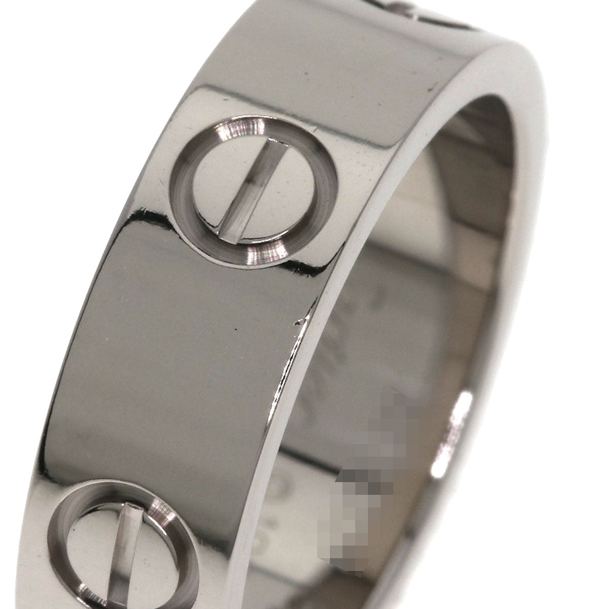 CARTIER love ring #50 Ring K18 White Gold Ladies [Used]