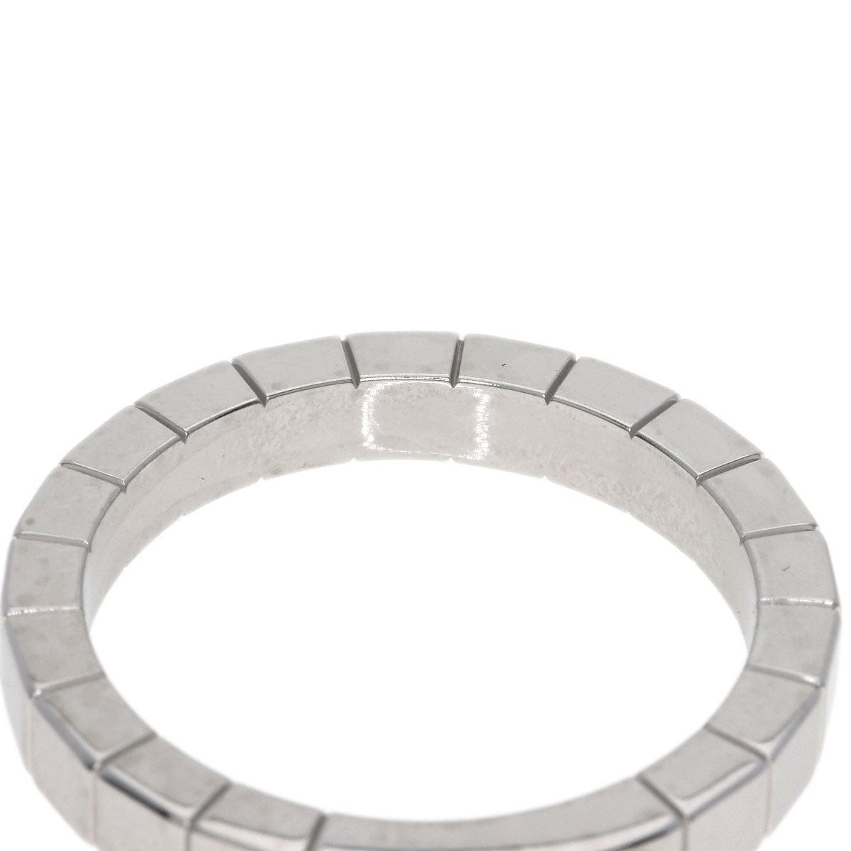 CARTIER Laniere # 54 Ring K18 White Gold Ladies [Used]
