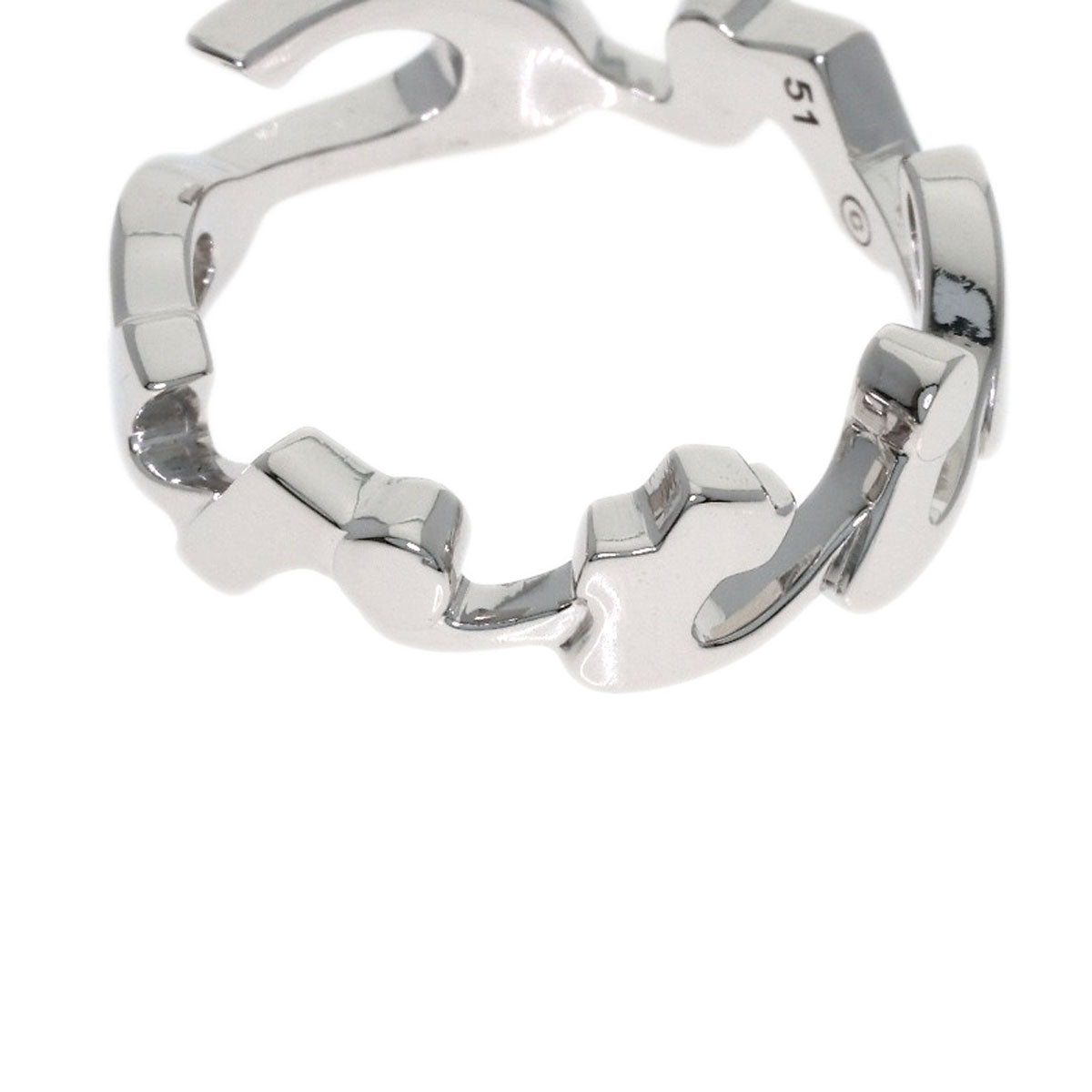 CARTIER Signature - 2004 Christmas Limited Edition #51 Ring K18 White Gold Ladies [Used]