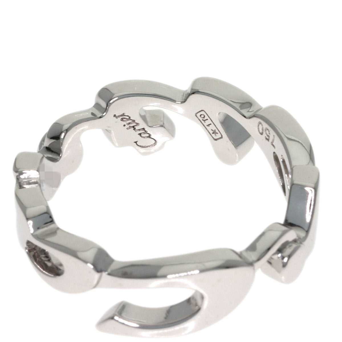 CARTIER Signature - 2004 Christmas Limited Edition #51 Ring K18 White Gold Ladies [Used]